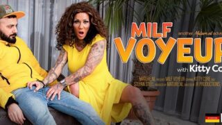 Kitty Core – MILF Kitty Core Catches A Voyeur At Home And Shows Him Stuff He Never Forgets – MatureNL