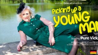 Pure Vicky – Young man gets picked up by a horny cougar to fuck at home – MatureNL