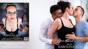 Karolina Rus – A double penetrating threesome with two young guys and MILF Karolina Rus – MatureNL