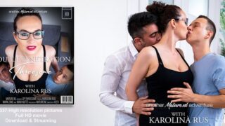 Karolina Rus – A double penetrating threesome with two young guys and MILF Karolina Rus – MatureNL