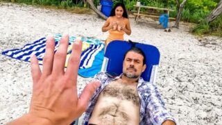 Serena Santos – Lustful On Public Beach – MyPervyFamily