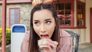 Aria Lee – Flashing At The Theme Park – TeamSkeet