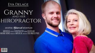 Eva Delage – Granny Eva Delage loves fucking her young chiropractor at home – MatureNL