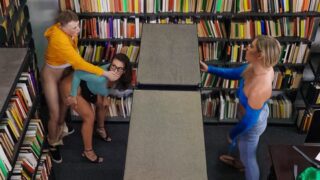 Slay Savage, Krissy Knight – Sneaky Librarian Gets College Cock – RealityKings