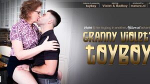 Violet C – This bad boy is fucking horny shaved granny Violet C. in her own house – MatureNL