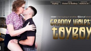 Violet C – This bad boy is fucking horny shaved granny Violet C. in her own house – MatureNL
