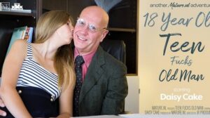 Daisy Cake – 18 year old girl Daisy Cake fucks an old man in his office – MatureNL
