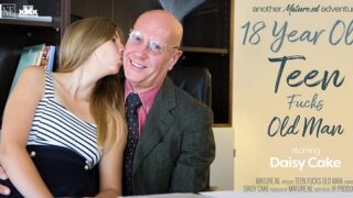 Daisy Cake – 18 year old girl Daisy Cake fucks an old man in his office – MatureNL