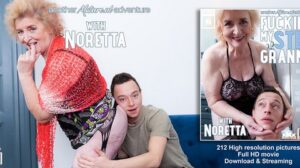 Noretta – Toyboy Loves Fucking His Shaved 72 Year Old Stepgrandma Noretta On Her Couch – MatureNL