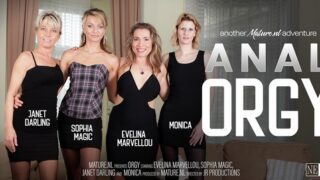 Monica H, Sophia Magic, Evelina Marvellou, Janet Darling – Horny milfs go wild in hardcore anal orgy – MatureNL